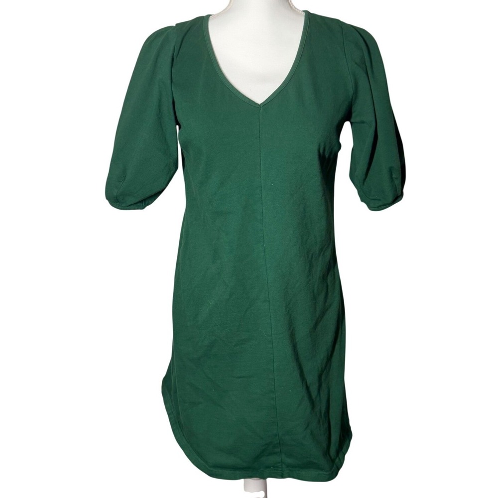 Velvet‎ by Graham & Spencer for Anthropologie Green Puff Sleeve Dress – Size S